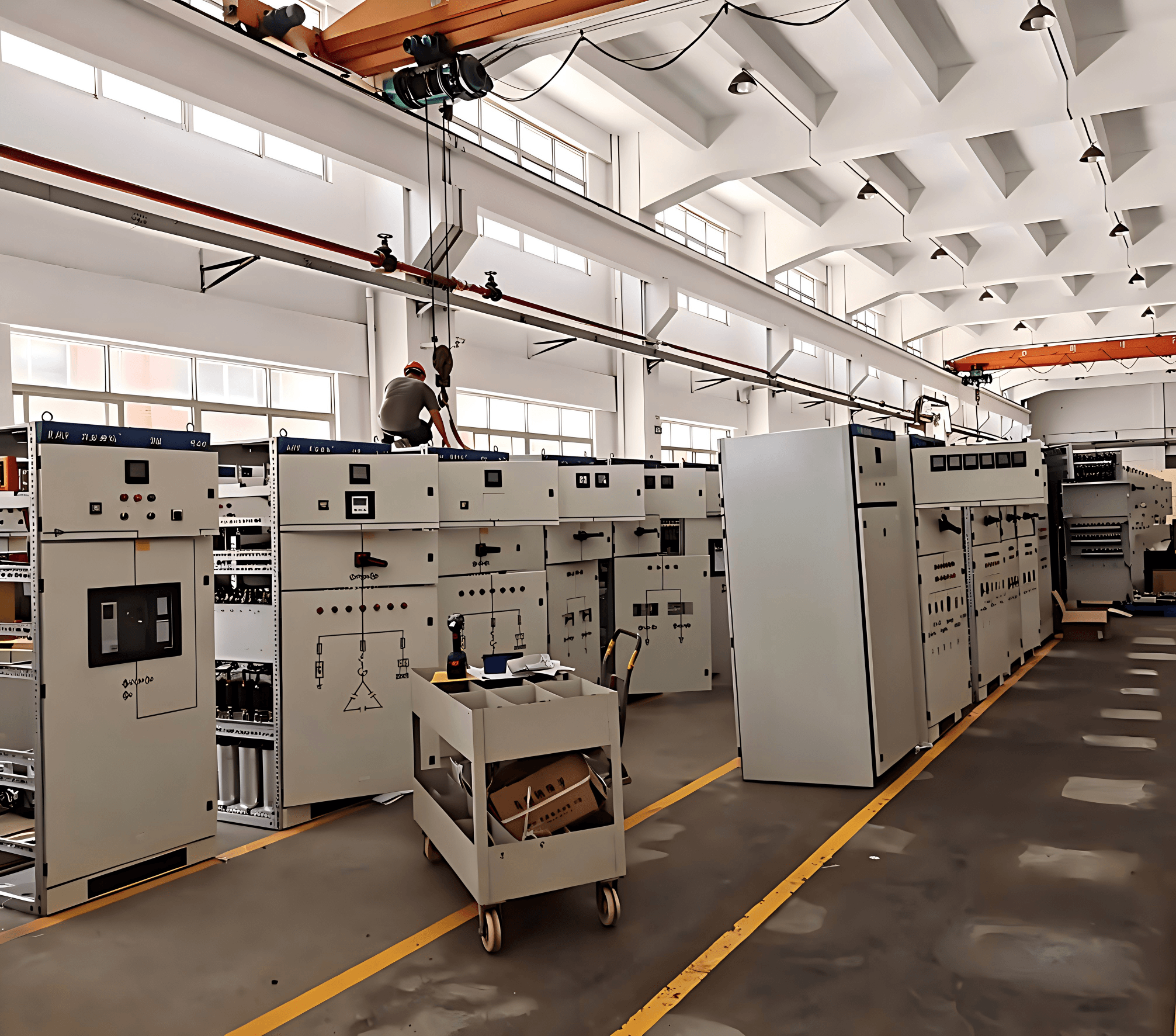 Guangdong Lanteng Electric Workshop Interior | Switchgear Production Line